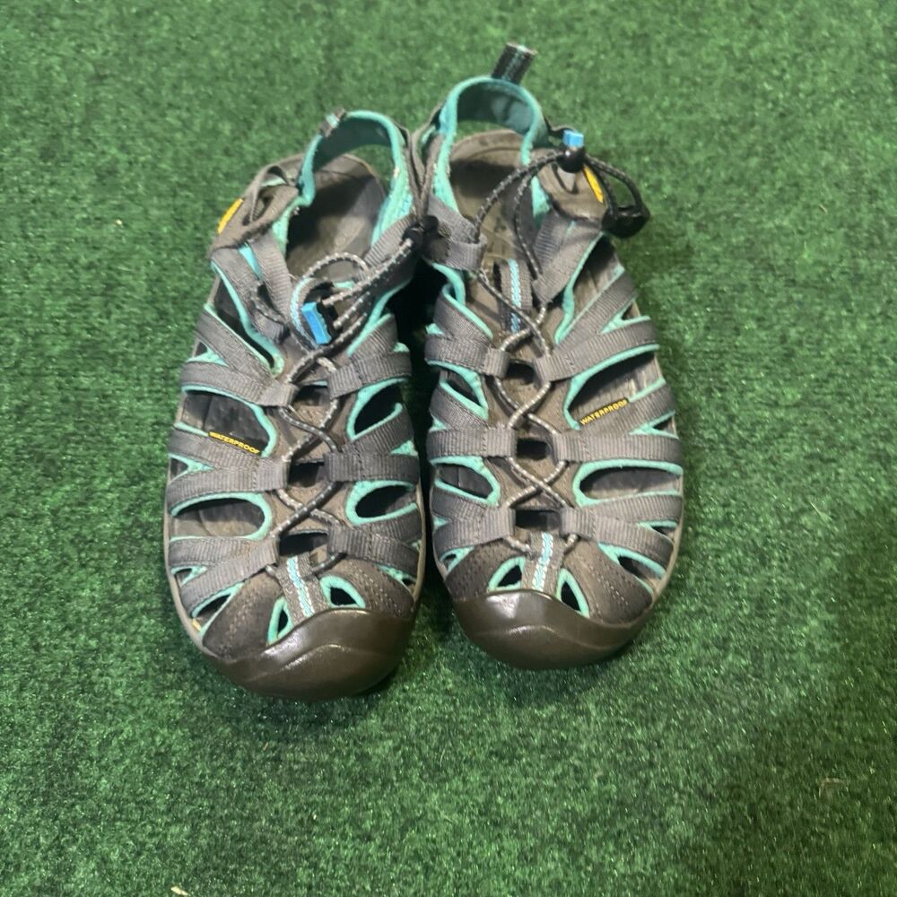KEEN Clearwater CNX Women's Sandals Gray Teal Size 7.5 Hiking Water Shoes